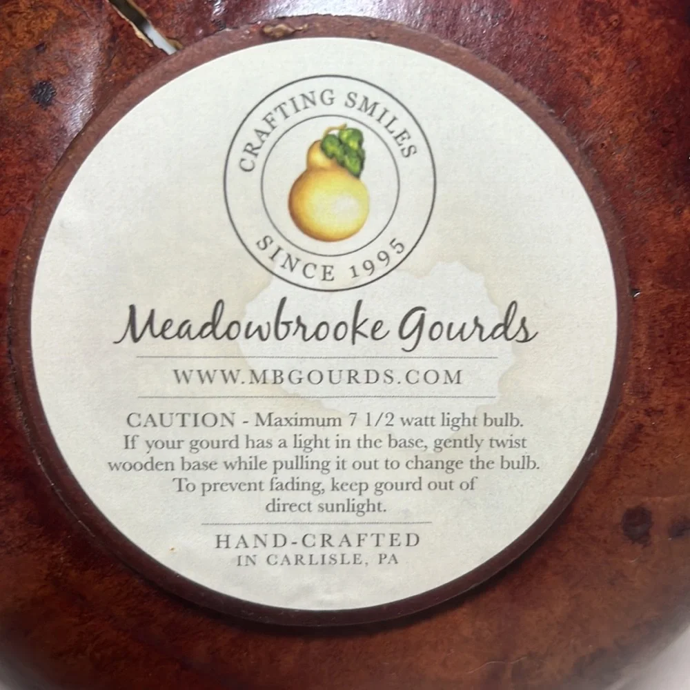 Meadowbrooke Carved Gourd Fall Decor